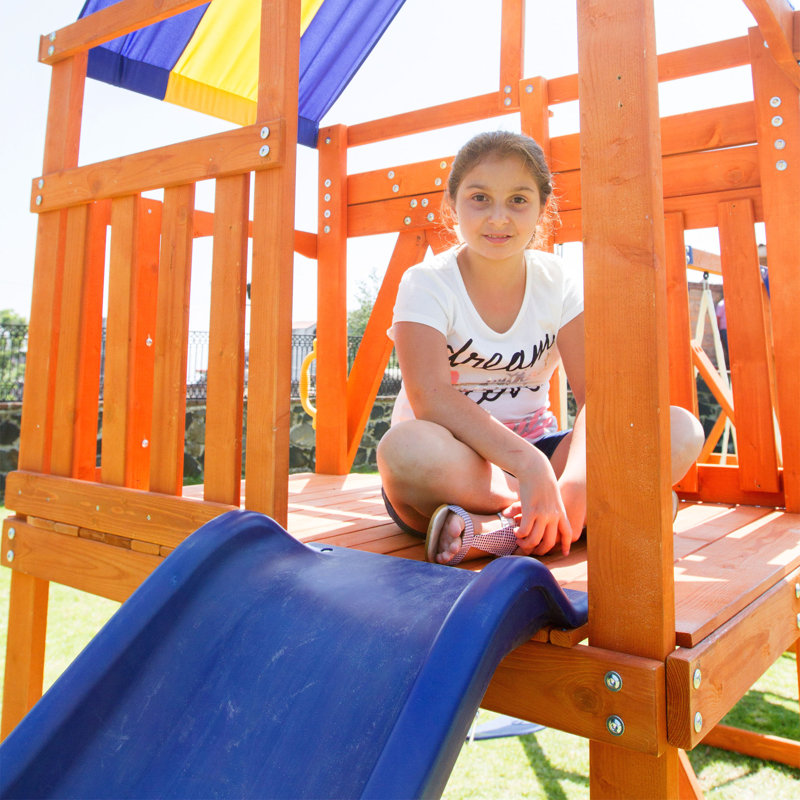 Sportspower Grand Mesa Wooden Swing Set with Lifetime Warranty on 8